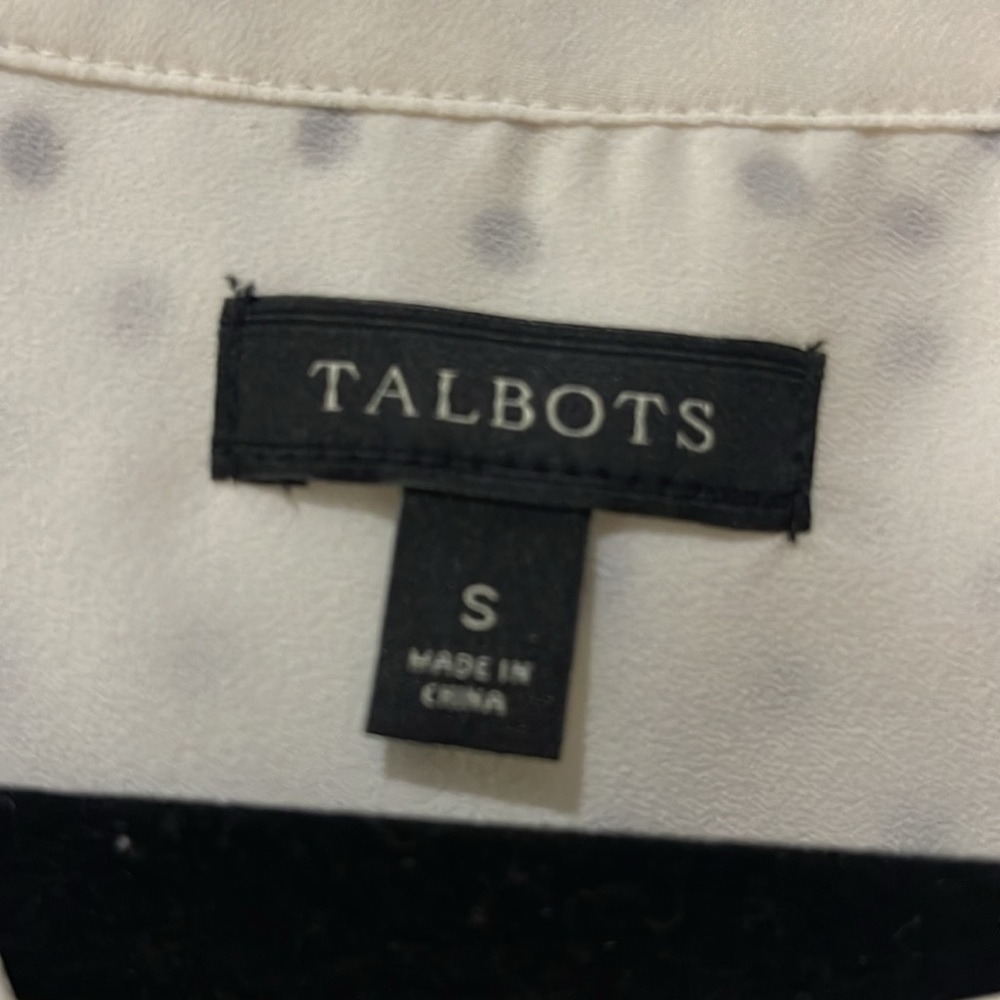 Talbots polka dot top size small EUC - Picture 3 of 3